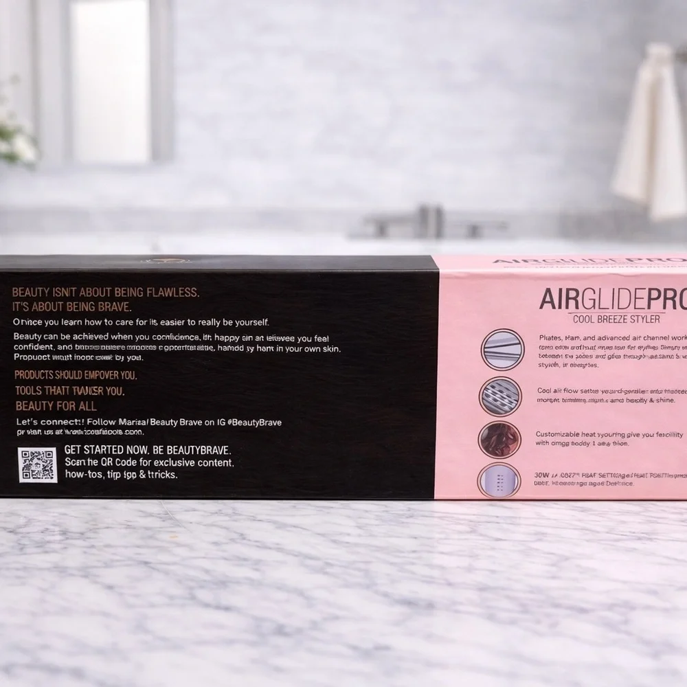 New Calista AirGlide Pro Cool Breeze Styler in lavender CURL OR STRAIGHTEN